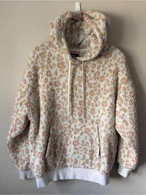 UGG Loyra Sherpa Fleece Hoodie Loungewear Sweatshirt X-Small XS